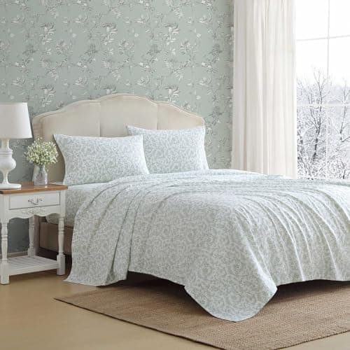 Laura Ashley - Flannel Sheets ... & Fitted Sheet (Brinna Green)