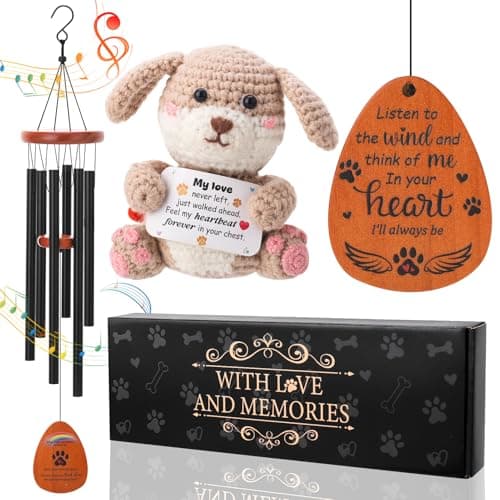 Hoemwarm Dog Memorial Wind Chime Pet Loss Gift Sympathy Gift