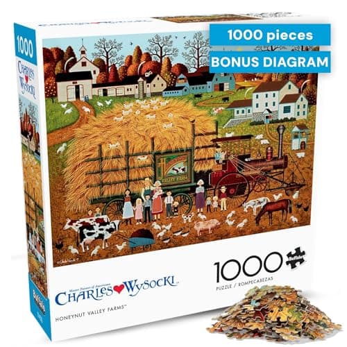 Buffalo Games – Honeynut Valle..., Charles Wysocki Farm Artwork