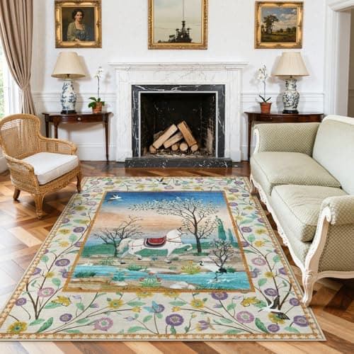 5X7-Foot Washable Rug for $16 + free shipping w/ Prime