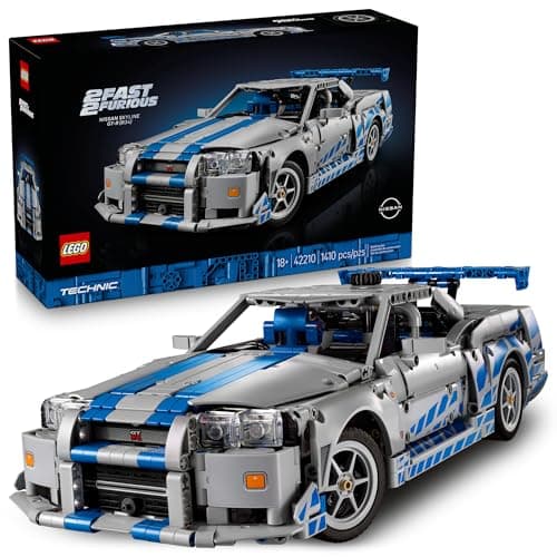 1410-Piece LEGO Technic: Licensed - 2 Fast 2 Furious Nissan Skyline GT-R (R34) Car (42210, 2025) $111.99 + Free Shipping