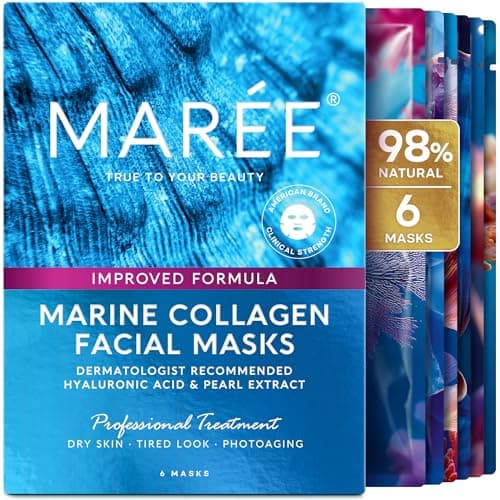 Maree Collagen Face Masks 6-Pack Only $9.49 Shipped on Amazon (Just $1.50 Each!)