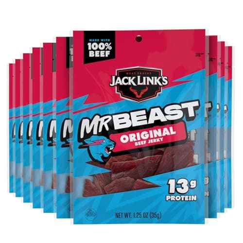 10-Pk 1.25oz. Jack Link's x MrBeast Original Beef Jerky $13.75 w/ S&S