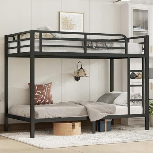 Bellemave Metal Twin XL Over T...Size Bunk Beds for Teens,Black