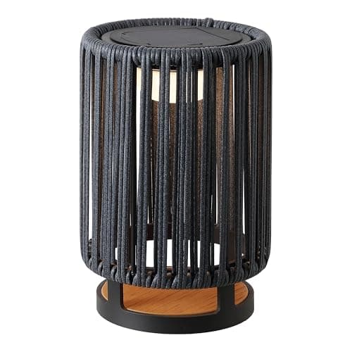 JONATHAN Y 12.5" Charcoal/Blac...tio Deck Porch Garden JYL2602A