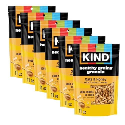 KIND Healthy Grains Clusters, ...ree, Low Sugar, 17 Oz, 6 Count