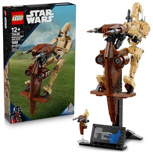 $83.99* | 1088-Piece LEGO Star Wars: Episode I - Battle Droid with STAP (75428, 2025) at Amazon