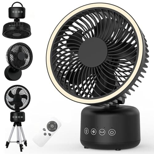 Camping Fan – Portable Recharg...Outdoor, Tent, Travel, Jobsite