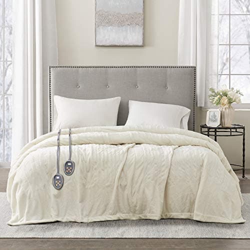 Beautyrest Heated Electric Bla...fied, Ivory Twin (84 inx62 in)