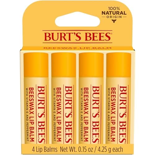 Burt's Bees 100% Natural Moisturizing Lip Balm (Original Beeswax)