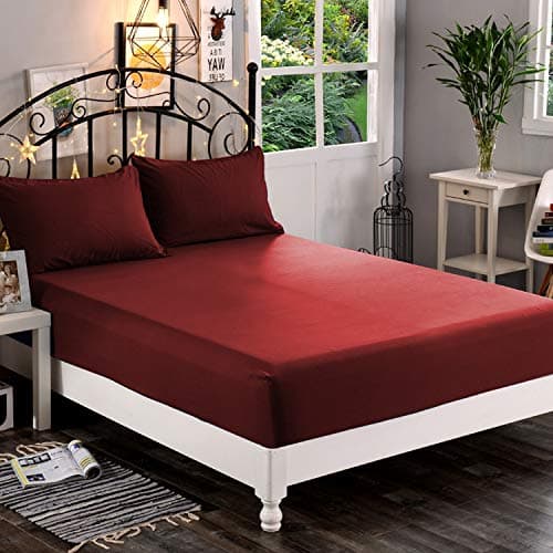 Elegant Comfort 1500 Premium H...Fade Resistant, King, Burgundy