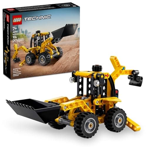 $5.59 | 104-Pc LEGO Technic Backhoe Loader Construction Building Toy at Amazon