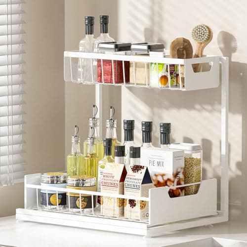 2-Tier Ceetug Pull-Out Under-Sink Organizer (White) $9.99 + Free Shipping w/ Prime or on $35+