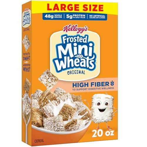 20-oz Kellogg's Frosted Mini-Wheats Breakfast Cereal 2 for $6.75 w/ S&S