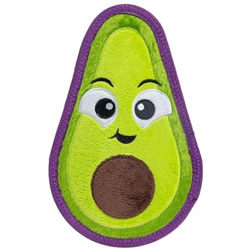 Outward Hound Tough Skinz Durable Squeaky Avocado Dog Toy (Green, Medium) $2.90