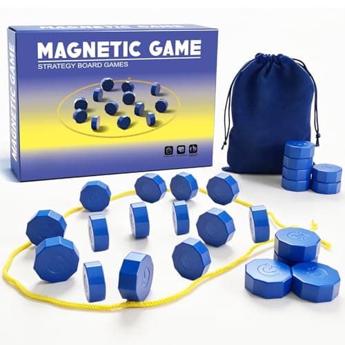 FEELGUY Magnet Chess Game Magnet Game with String for Easter Basket Stuffers Family Games Night, Great Fun Puzzle Strategy Games for Family & Party, Camping Tops, Game Collections