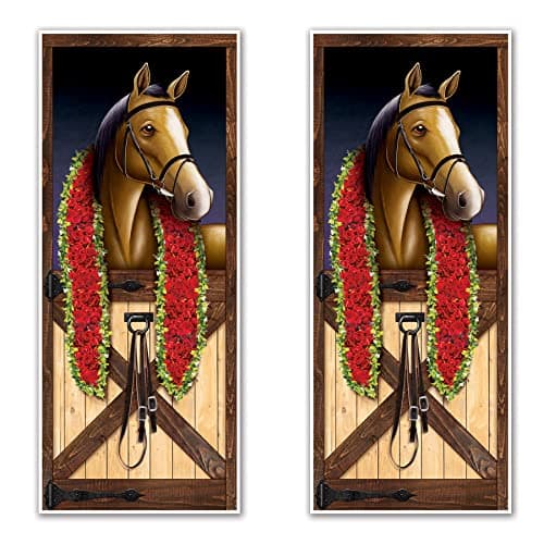 Beistle 2-Pack Horse Racing Do...nimal Birthday Decor, 6' x 30"