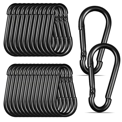 High-PQ 30PCS 3IN(M8) Galvanized Steel Carabiner Clip Spring Snap Hook