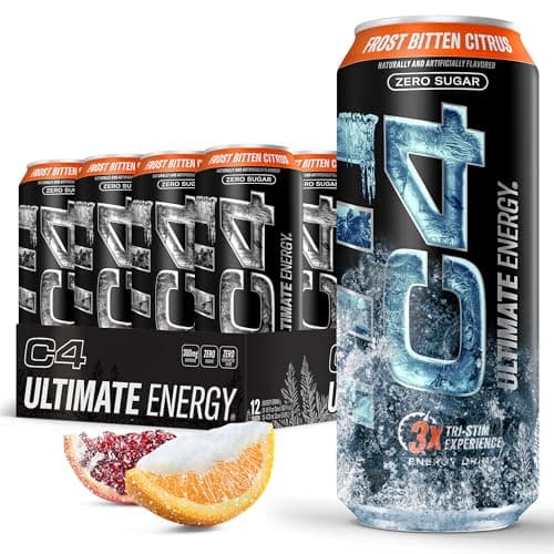 C4 Ultimate Frost Zero Sugar E...tten Citrus, 16oz (Pack of 12)