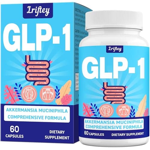GLP-1, GLP-1 Supplement for Women & Men | 14-IN-1 GLP1 Supplements with Akkermansia & Berberine & Cinnamon | Natural GLP 1 Probiotic for Digestion, Gut Health,Metabolism* & Immune | Vegan 60 Counts