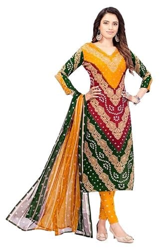 DIVA COUTURE Women's Crepe Printed Readymade Patterned Neck Kurta Pant Set with Dupatta
