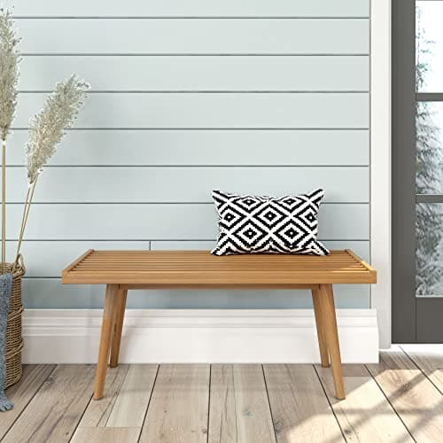 Plank+Beam Rectangular Entrywa...-Century Modern, 41.25", Pecan