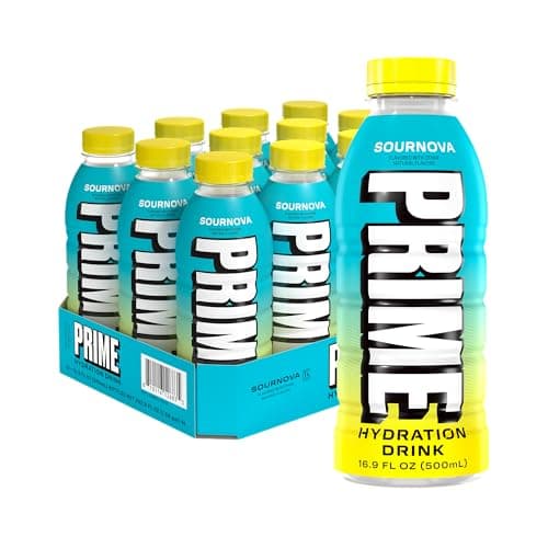 PRIME Hydration SOURNOVA, Spor...Low Sugar, 16.9 Fl Oz, 12 Pack