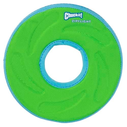 8.5" ChuckIt! Zipflight Flying Disc Dog Toy (Blue/Orange, Medium) $3.73 w/ S&S + Free Shipping w/ Prime or on $35+
