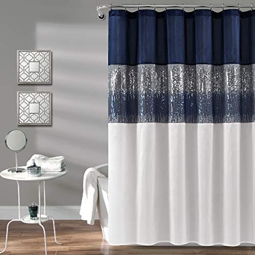 Lush Decor Night Sky Shower Cu...or - Extra Long Shower Curtain