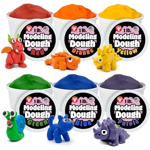 Hygloss play modeling dough fo...ted colors, unscented, ages 3+