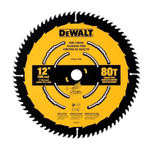 DEWALT 12 Inch 80T Carbide Cir...ne Finish Saw Blade (DWA11280)