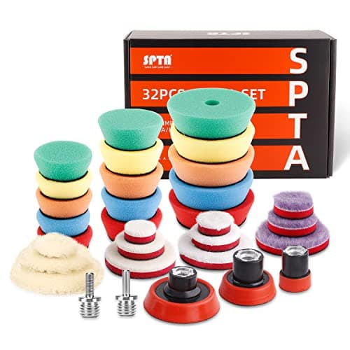 SPTA 29pcs Drill Buffing Pad D...cs Mini Detail Polishing Sets)