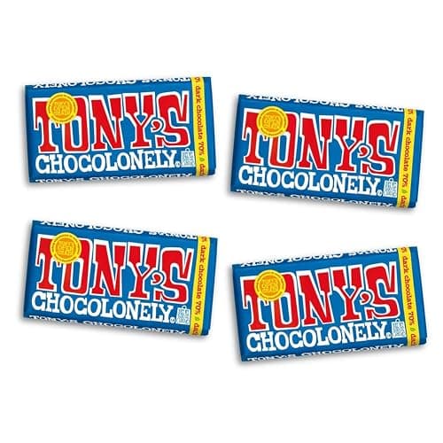 Tony’s Chocolonely Belgian Dar...Corp Certified 6.35 Oz, 4 Bars