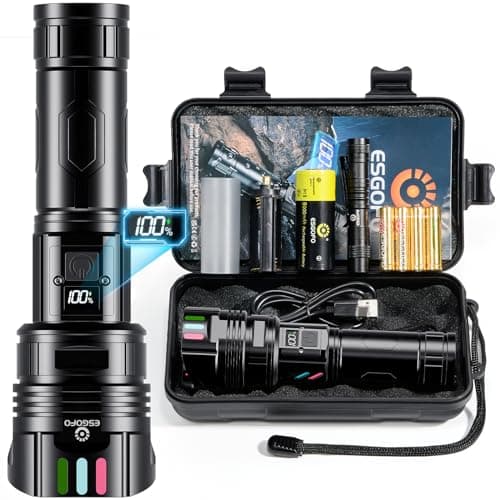 Esgofo Rechargeable LED Flashlight for $10 + free shipping w/ Prime