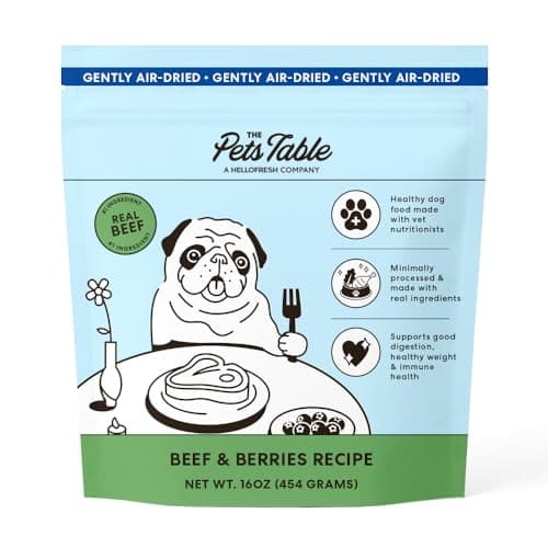 The Pets Table Beef & Berries ...ied Dog Food, 1 lb (16 Oz) Bag