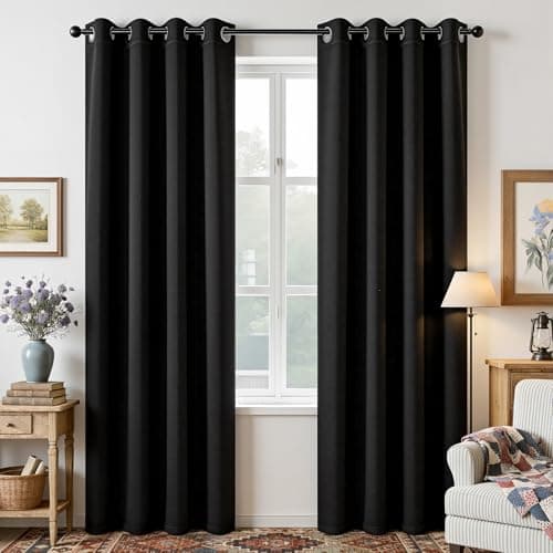 Joydeco Blackout Curtains for ... Living Room Windows, 2 Panels