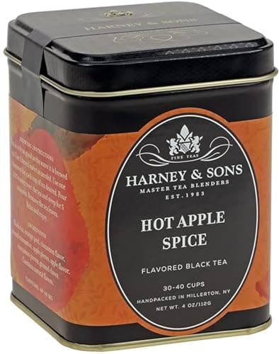 Harney & Sons Hot Apple Spice ..., Flavored Black tea, 4 oz tin