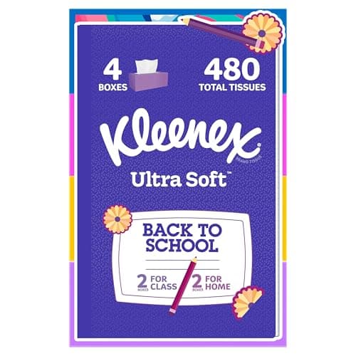 4-Pack 120-Count Kleenex Ultra Soft 3-Ply Facial Tissues $4.40 w/ S&S + Free Shipping w/ Prime or on orders over $35