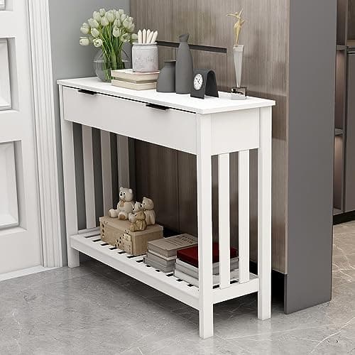 39.4" TaoHFE Narrow Entryway Console Table w/ Drawer Storage $40 + Free S&H