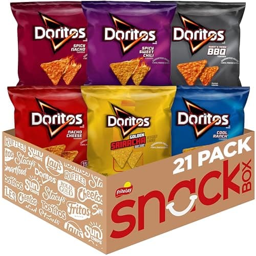 Doritos Flavored Tortilla Chips Variety Pack (Pack of 21) - 2 for $14.15 w/ S&S