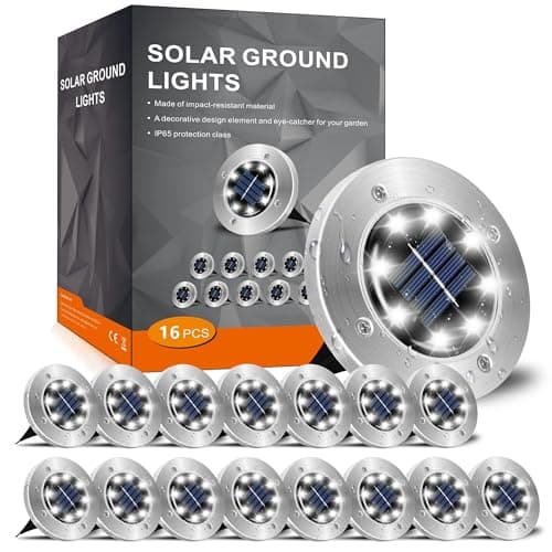 Amazon US - 40% OFF - Patio Pathway Waterproof 4.6 inch Solar Lights