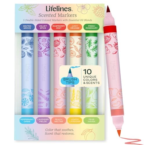 Lifelines Essential Oil Infused Scented Colored Markers from $9.99 Shipped on Amazon