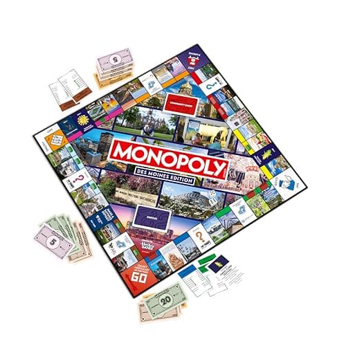 Monopoly Board Game – Des Moin...8 and Up, Great for Game Night