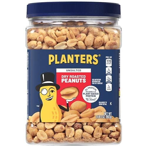 35-Oz PLANTERS Unsalted Dry Roasted Peanuts $5.69 w/ S&S + Free Shipping w/ Prime or on $35+
