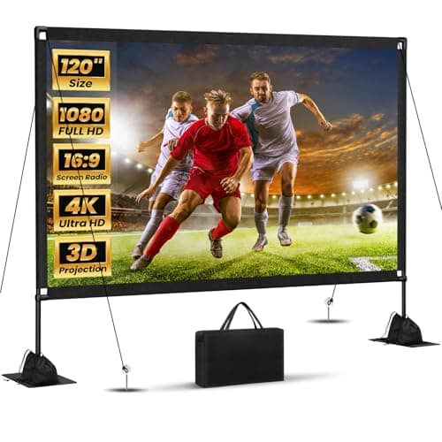 Huge 120″ Projector Screen w/ Stand Just $59.99 Shipped on Amazon (Reg. $100)