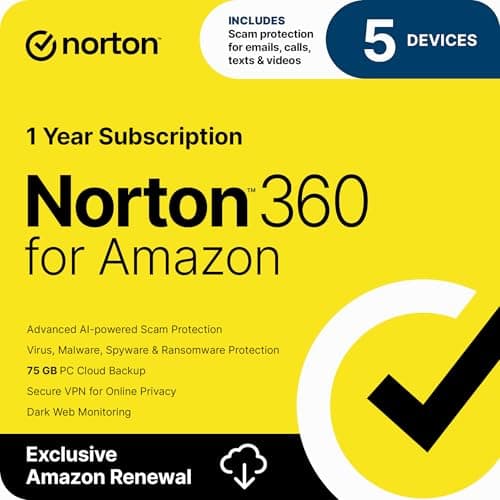 Norton 360 for Amazon, Antivir... Web Monitoring [Subscription]