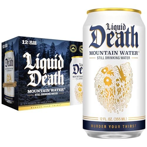 [SnS, AC] $6.47 | 12-Pack 12-Oz Liquid Death Still Mountain Water at Amazon (53.9￠ each)