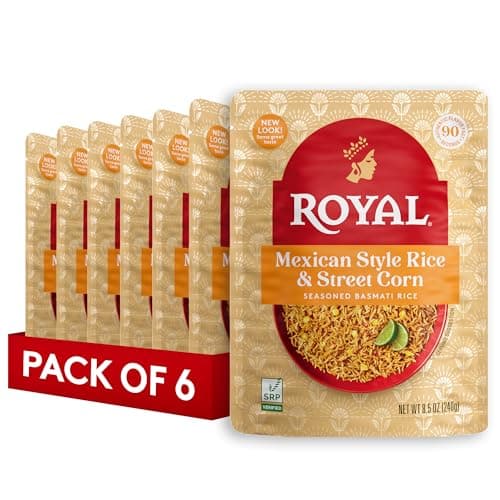 [Prime] 6-Pack 8.5-Ounce Royal Mexican Street Corn Basmati Rice Microwavable Pouch $8.09 w/ S&S + Free Shipping