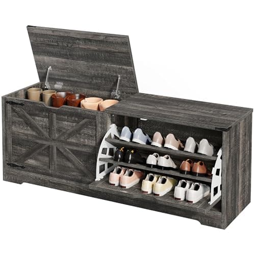 DWVO Shoe Storage Bench, 55" L...for Entryway, Mudroom, Bedroom
