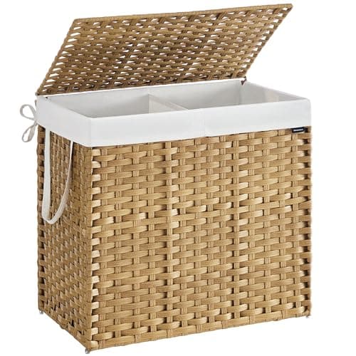 SONGMICS Laundry Hamper with L...Liner, Goose Yellow ULCB216Y01